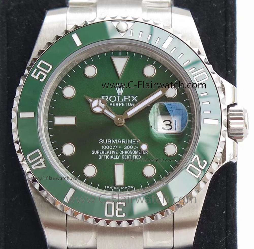 AR Factory Copy Rolex Submariner Hulk Green Ceramic Watch